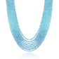Aquamarine Round Beads Necklace