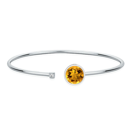 Classic Citrine Moiety Bangle