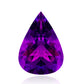 African Amethyst Faceted Pear