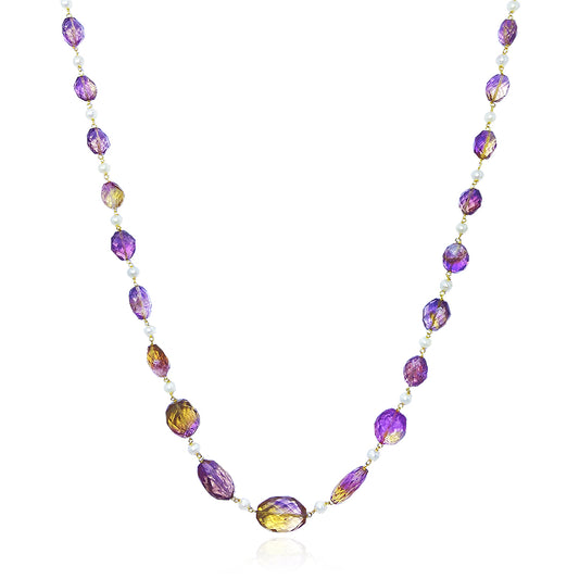 Brazilian Ametrine Rope Necklace