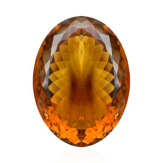 Brazilian Oval Faceted Citrine